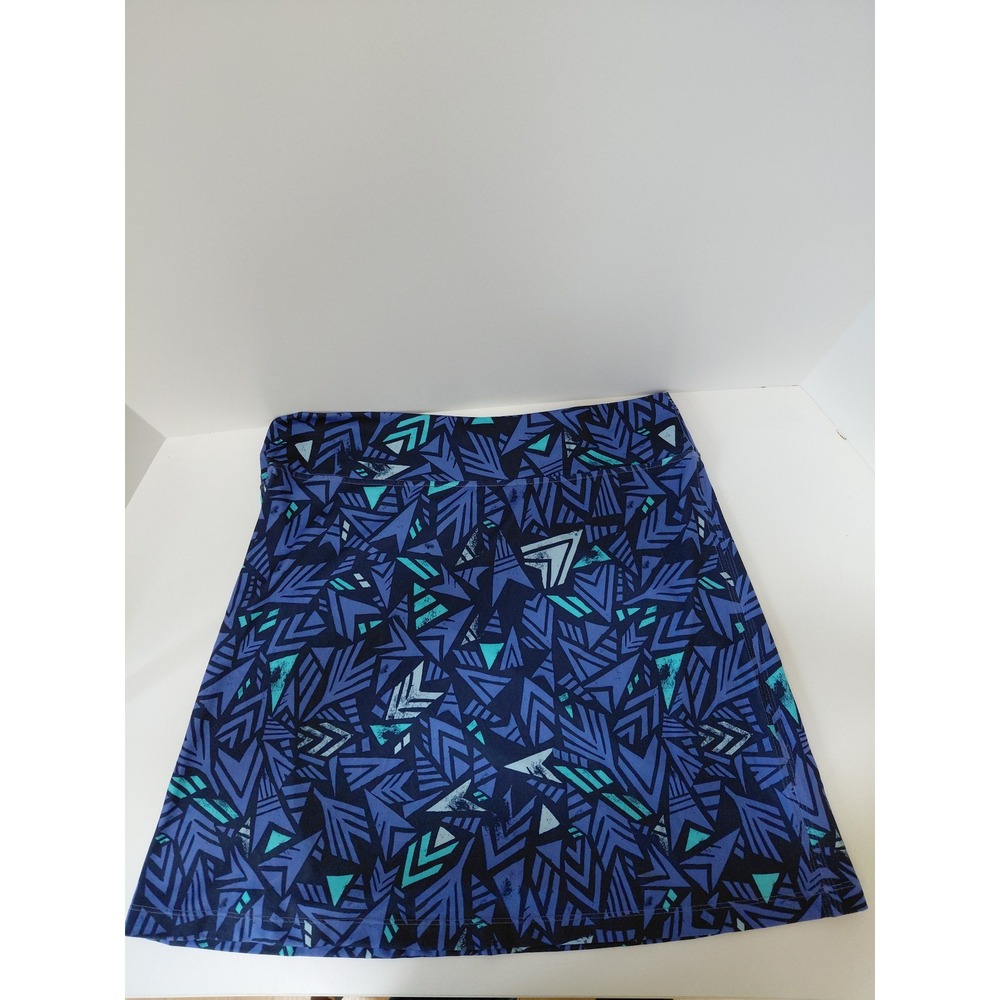 Patagonia Womens Blue Geometric Print Active Athletic Skirt Medium 25993